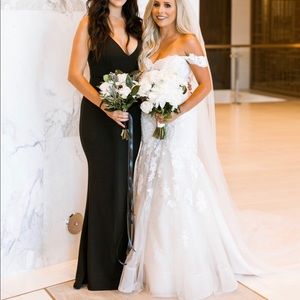 LuLus maxi black dress